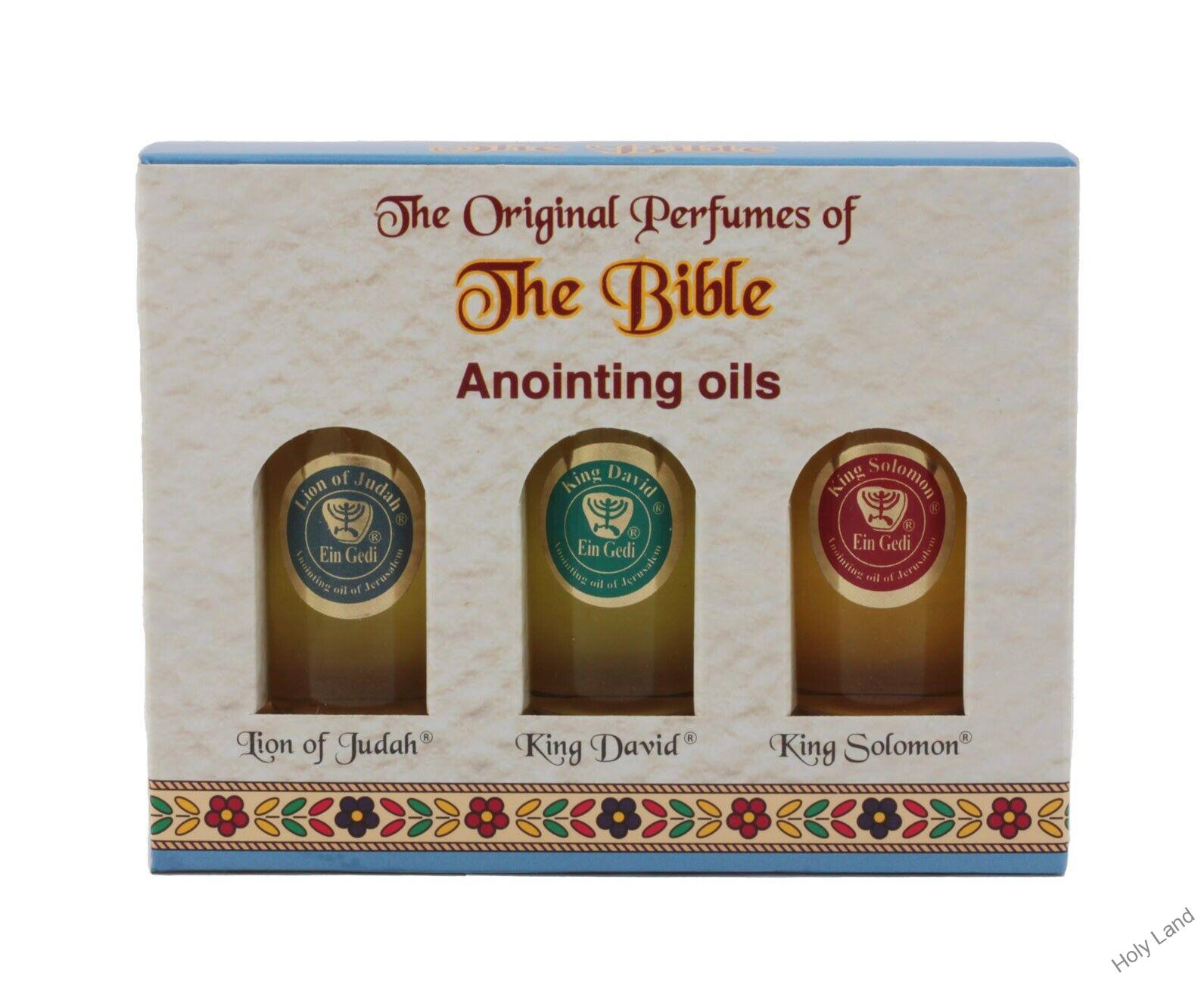 Set 3ks Biblických voňavých olejčekov 10ml - Lion of Judah, King David, King Solomon