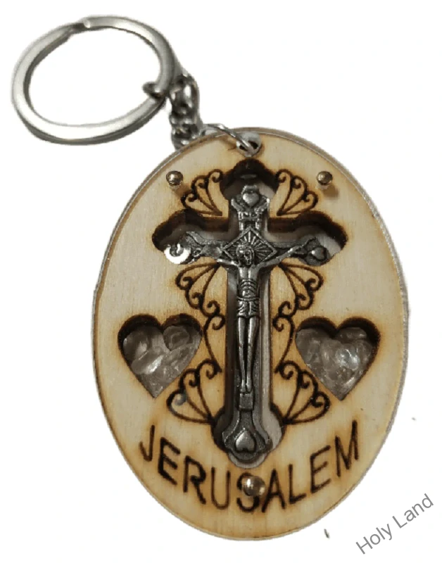 Kľúčenka krížik Jerusalem