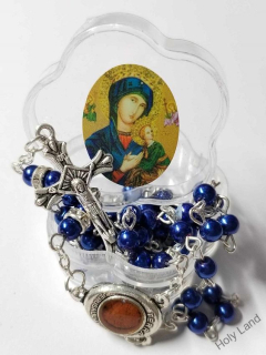  Ruženec tmavo modré guličky